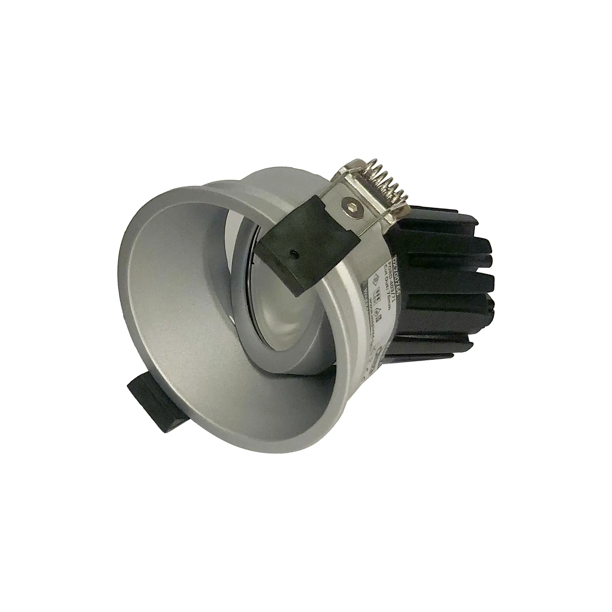 DM202535  Bania A 15 Powered by Philips 15W 1350lm 3000K 24° Engine, 350mA,Silver,Adjustable Recessed Round Spotlight,IP20.